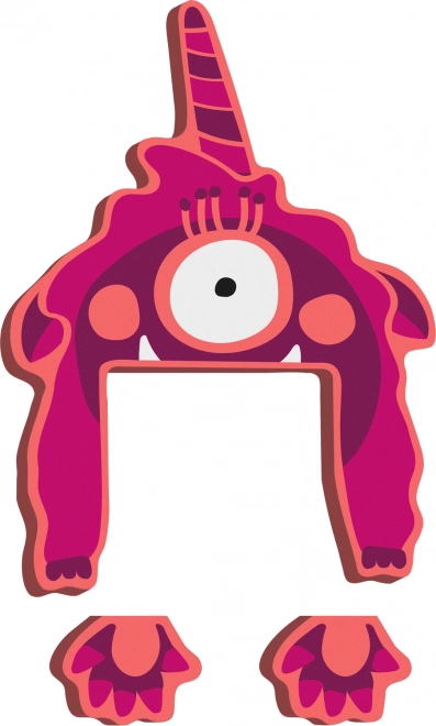Small Foot alfabetmonster Gaga van bamboe