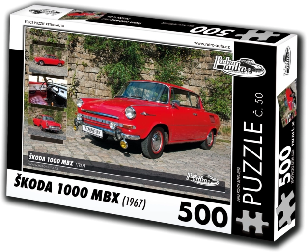 Puzzle RETRO-AUTA Škoda 1000 MBX 500 pièces