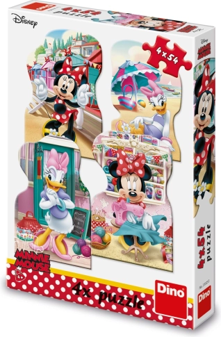 Puzzle Minnie et Daisy Été 4x54 pièces