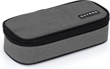 Trousse scolaire étui Unicolor grise