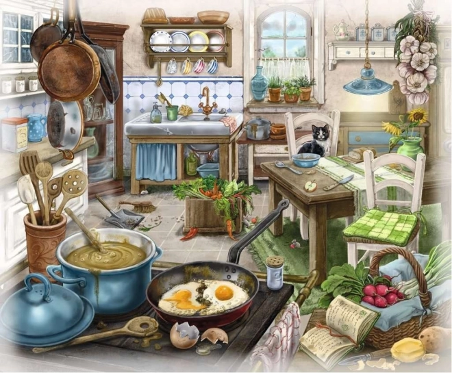 Jeu d’évasion puzzle Manoir hanté - Dans la cuisine