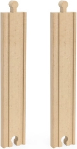 houten rechte rails 2 stuks
