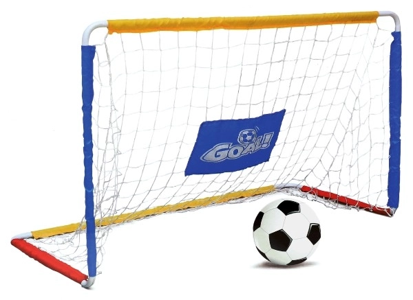 Opvouwbaar voetbaldoel met metalen net