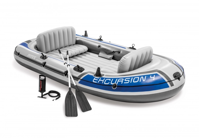 Opblaasboot Excursion 4 voor 4 personen met peddels en pomp
