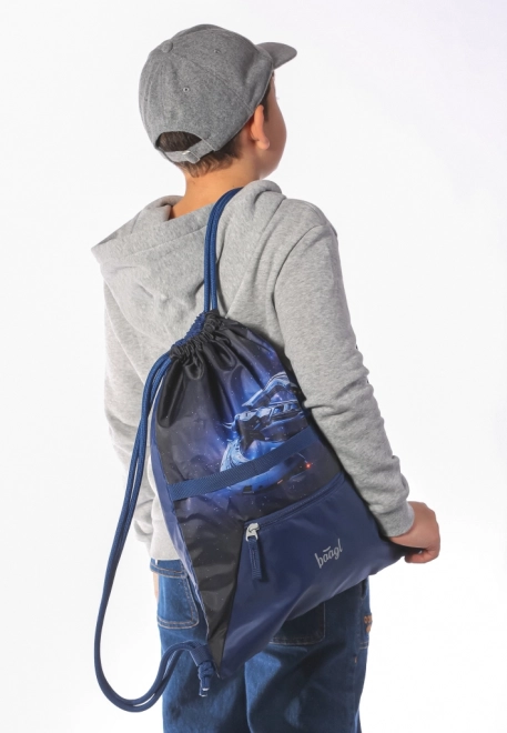 Ensemble scolaire Vaisseau spatial : cartable, trousse et sac