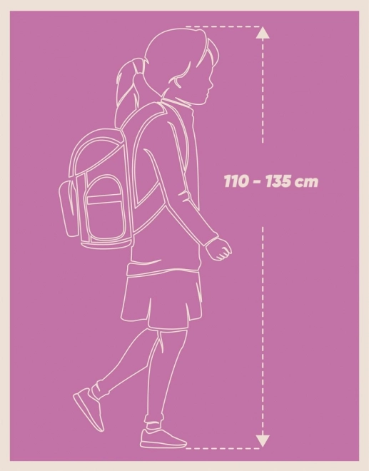Schooltas met flamingopatroon