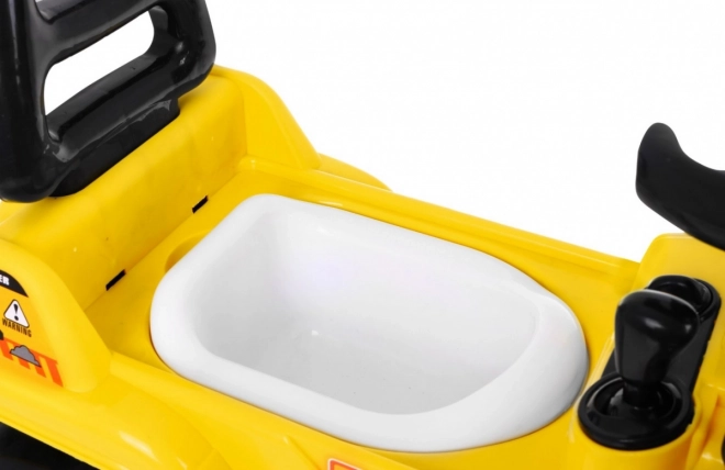 Children's Pedal Bulldozer with Helmet