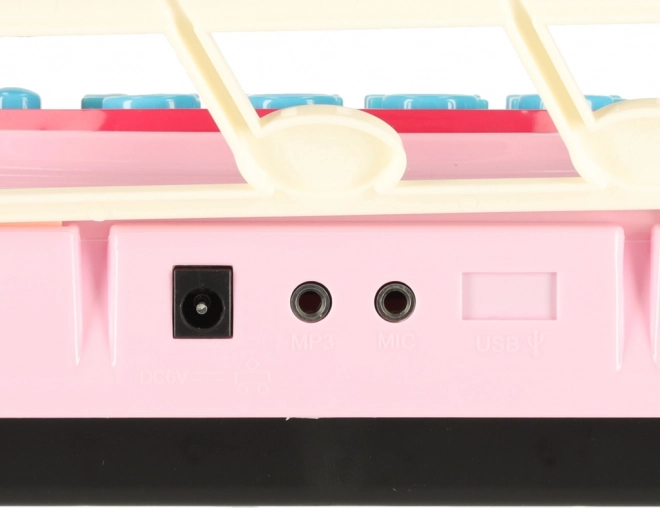 Interactief kinderpiano met microfoon 37 toetsen roze
