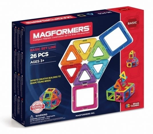 Magnetische bouwset basisset 26 elementen