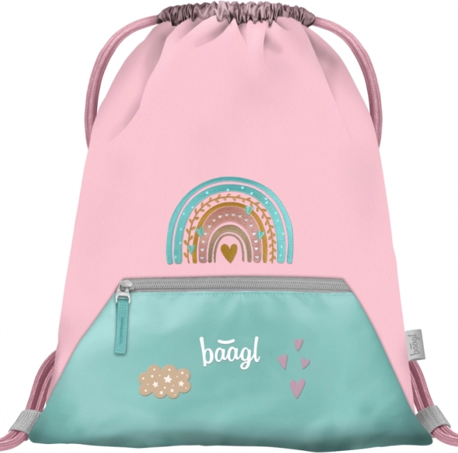 Školní set BAAGL Zippy Duha roze