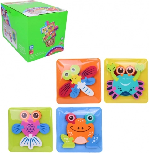 Dierenvriendjes voor in Bad Foam Speelgoed 16 x 16 cm