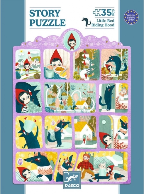 Puzzel met een verhaal Roodkapje 35 stukjes
