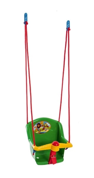 Baby schommel met piepende speelgoed plastic groen draagvermogen 20kg 35x34x35cm