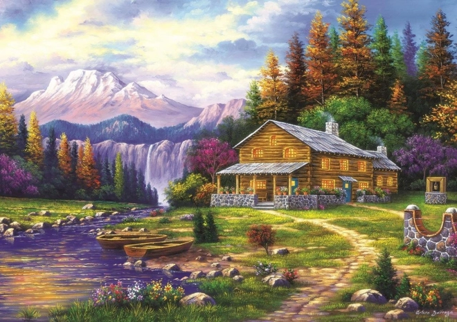 Puzzle Sunset in the Mountains 1000 Pieces