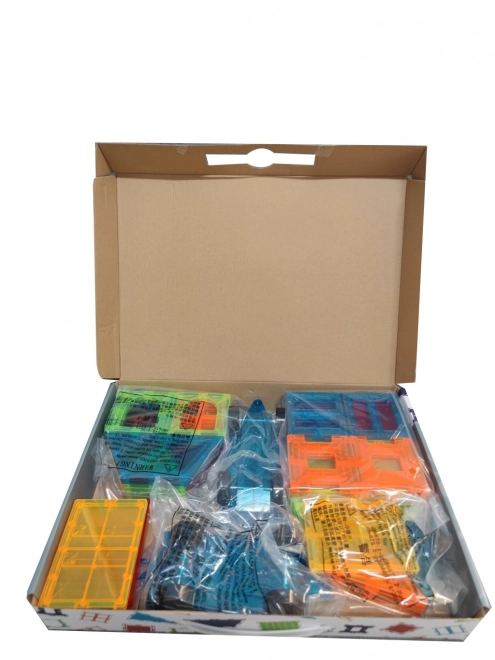 Bunte magnetische Bausteine Set 85-teilig