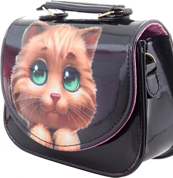 Sac à bandoulière avec motif de chat