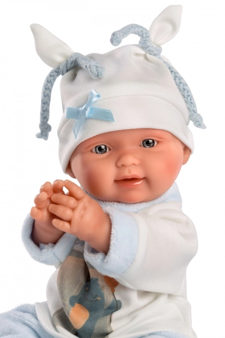 Llorens 26311 NEW BORN JONGETJE - realistische baby pop met volledig vinyllichaam - 26 cm