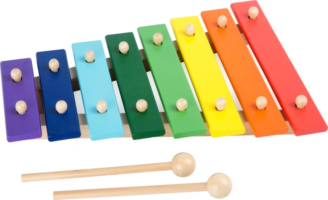Petit Foot Xylophone en bois coloré 8 notes