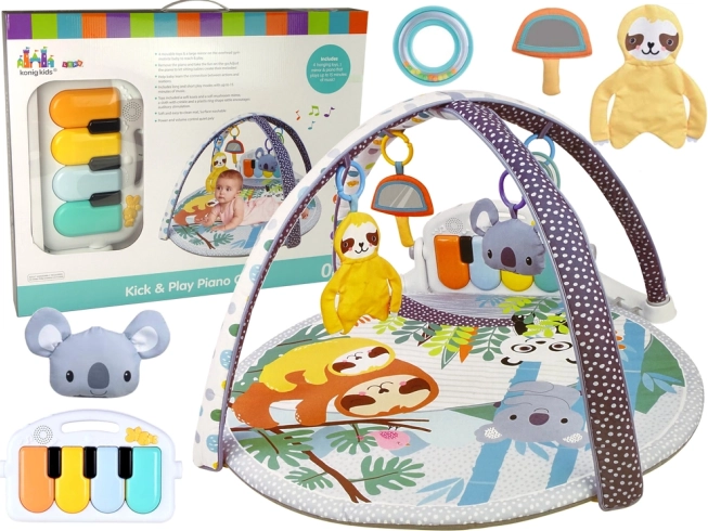 Tapis d’éveil éducatif avec koala et petit piano
