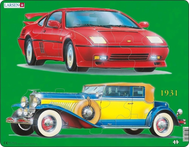 Puzzel auto's: geschiedenis en heden - 25 stukjes