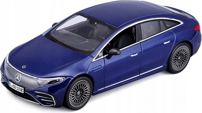 Model Mercedes-Benz EQS 2022 blue scale 1/27