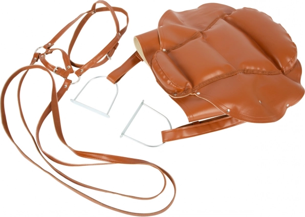 Small Foot saddle and bridle set for a wooden horse