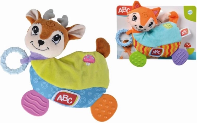 Pluche diertje met bijtring Forest Friends, 2 varianten