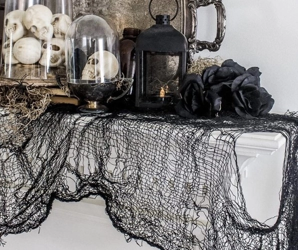 Décoration d'Halloween toile d'araignée 198 x 76 cm