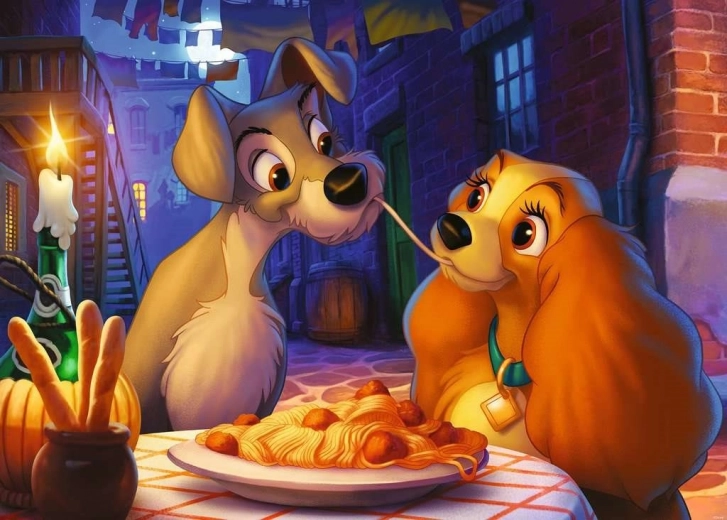Lady and the Tramp Puzzle 1000 Pieces RAVENSBURGER