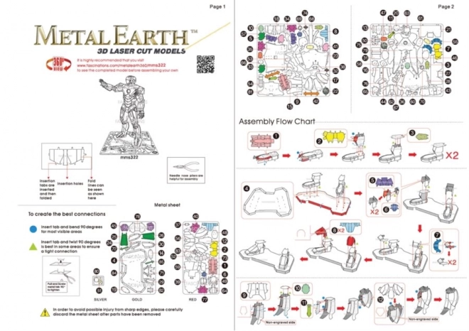 3D puzzel METAL EARTH Avengers: Iron Man