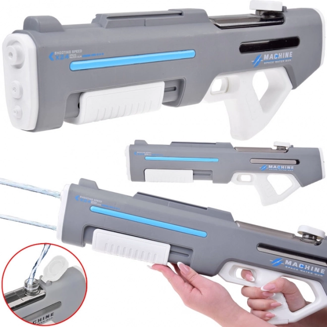 Electric Water Gun with Double Nozzle Spray