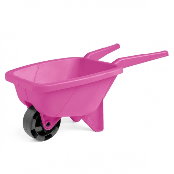 Pink wheelbarrow for sand