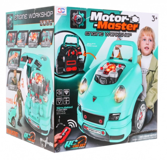DIY Motor Master - set voor kleine monteur blauw