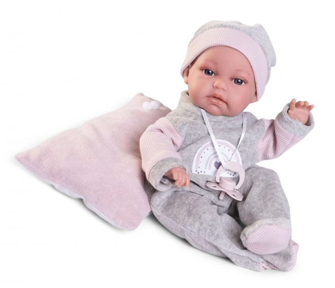 Antonio Juan 70363 TONETA - poupée réaliste bébé avec fonction de mouvement spéciale et corps en tissu doux - 34 cm