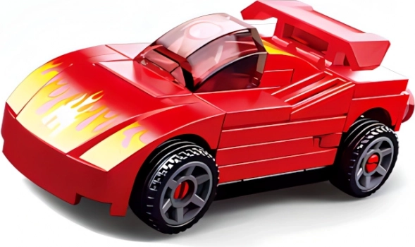 Sluban Power Bricks pull-back car red sports car
