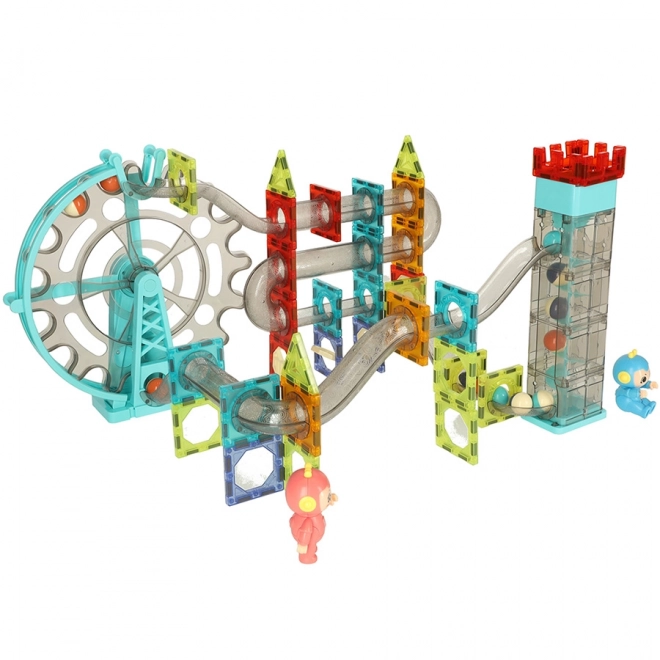 Magnetische bouwset knikkerbaan met muziek 118 stuks