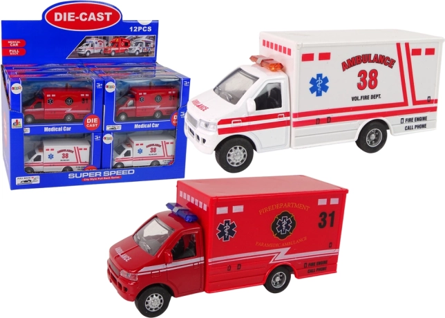 Firefighting Vehicle Ambulance with Inertia Drive, 2 Colors