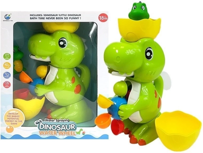 Bade-Dinosaurier Wasserschütte Mühle