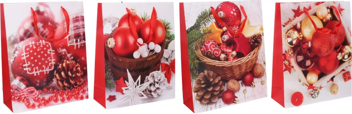 Sac-cadeau de Noël M 26 × 32 × 10 cm