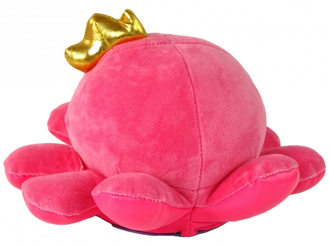 Roze pluche octopus speelgoed met verlichting en geluiden