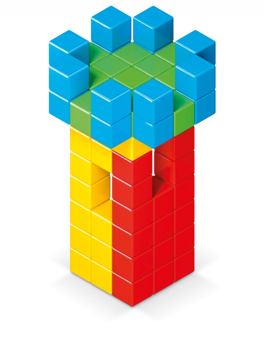GEOMAG Blocs magnétiques Magicube Green Line 64 blocs