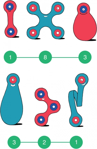 Flexible Magnetic Building Blocks - Flamingo & Turquoise
