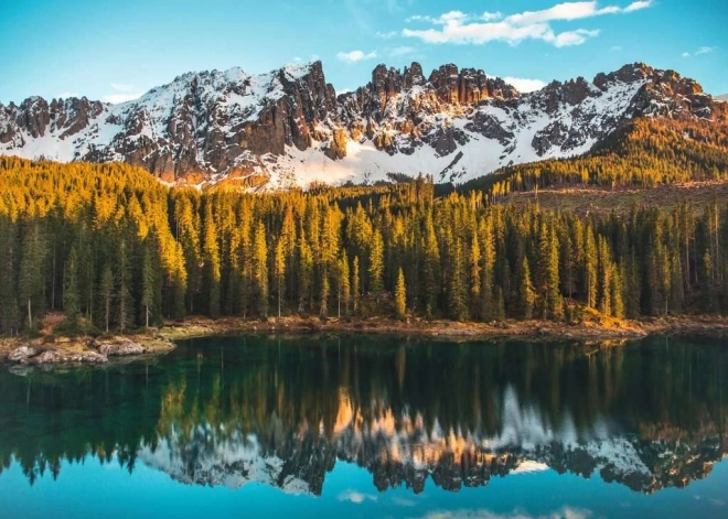 Puzzle Ravensburger lac de Carezza, Italie – 1000 pièces