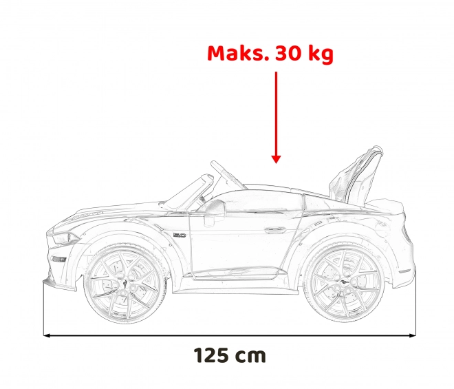 Accu-aangedreven Ford Mustang GT autootje voor kinderen