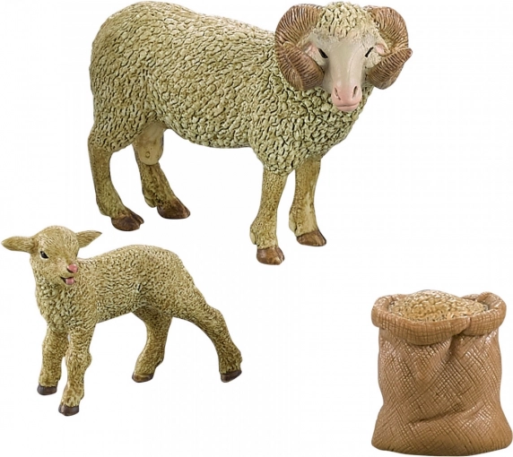 Set with Ram, Lamb, and Bag
