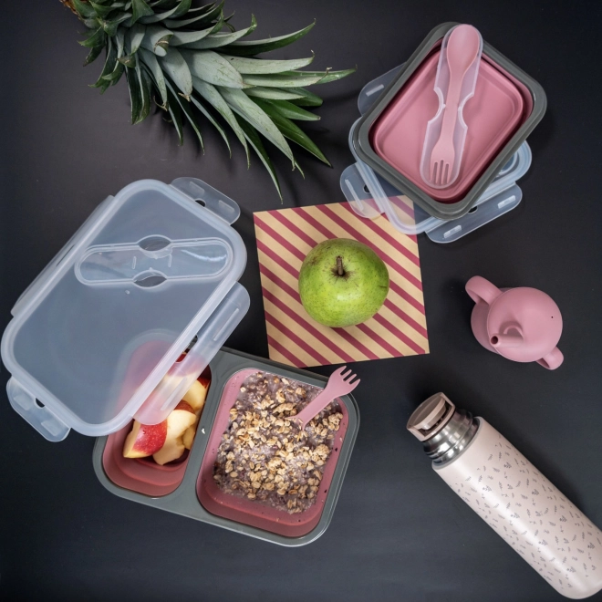 Tasse en silicone 2 en 1, Gris Colombe