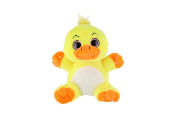 Pluche dier groot ogen 18 cm op kaart