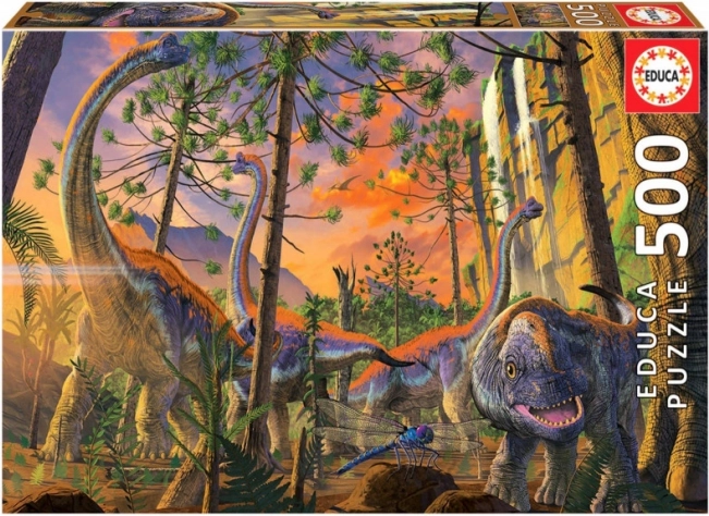 EDUCA Curious Dino Puzzle – 500 Pieces