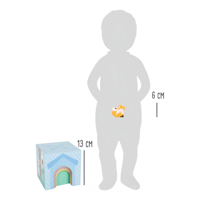 Small Foot Stapeltoren pastel met dieren