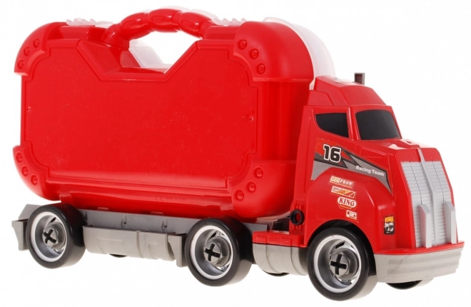 LKW 2-in-1 mit Werkzeugkoffer für Kinder 3+
